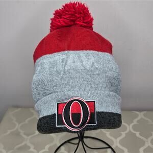 Adidas NHL Ottawa Senators Pom-Pom Beanie Winter Hat Adult Unisex One Size